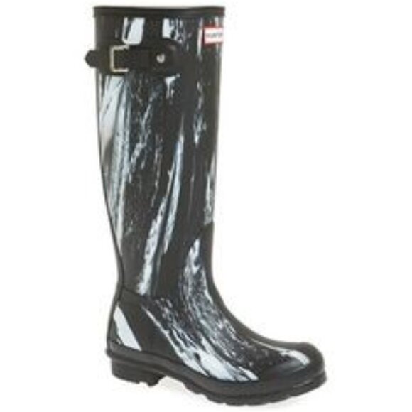 HUNTER ORIGINAL LIMITED EDITION 'NIGHTFALL' WELLINGTON RAINBOOTS RAIN BOOTS BOX - Picture 3 of 16